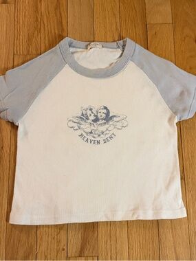 Brandy Melville Heaven Sent Baby Tee